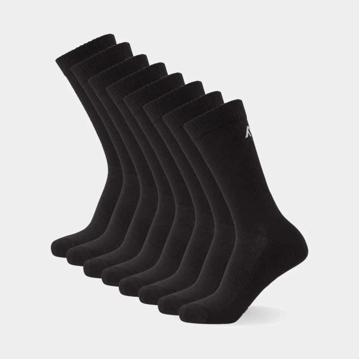8-Pack Men's Sports Sock Black