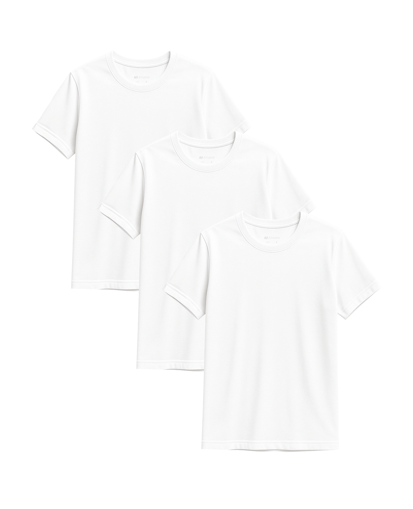 3-Pack Men's Regular Fit T-Shirt White