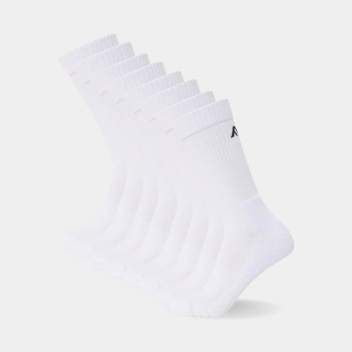 8-Pack Men's Sports Sock White
