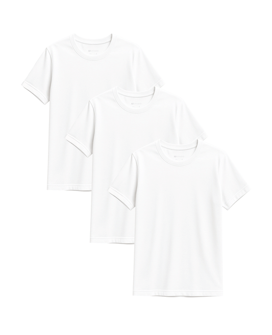 3-Pack Men's Regular Fit T-Shirt White